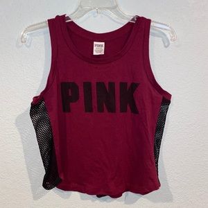 Deep red PINK Crop Top